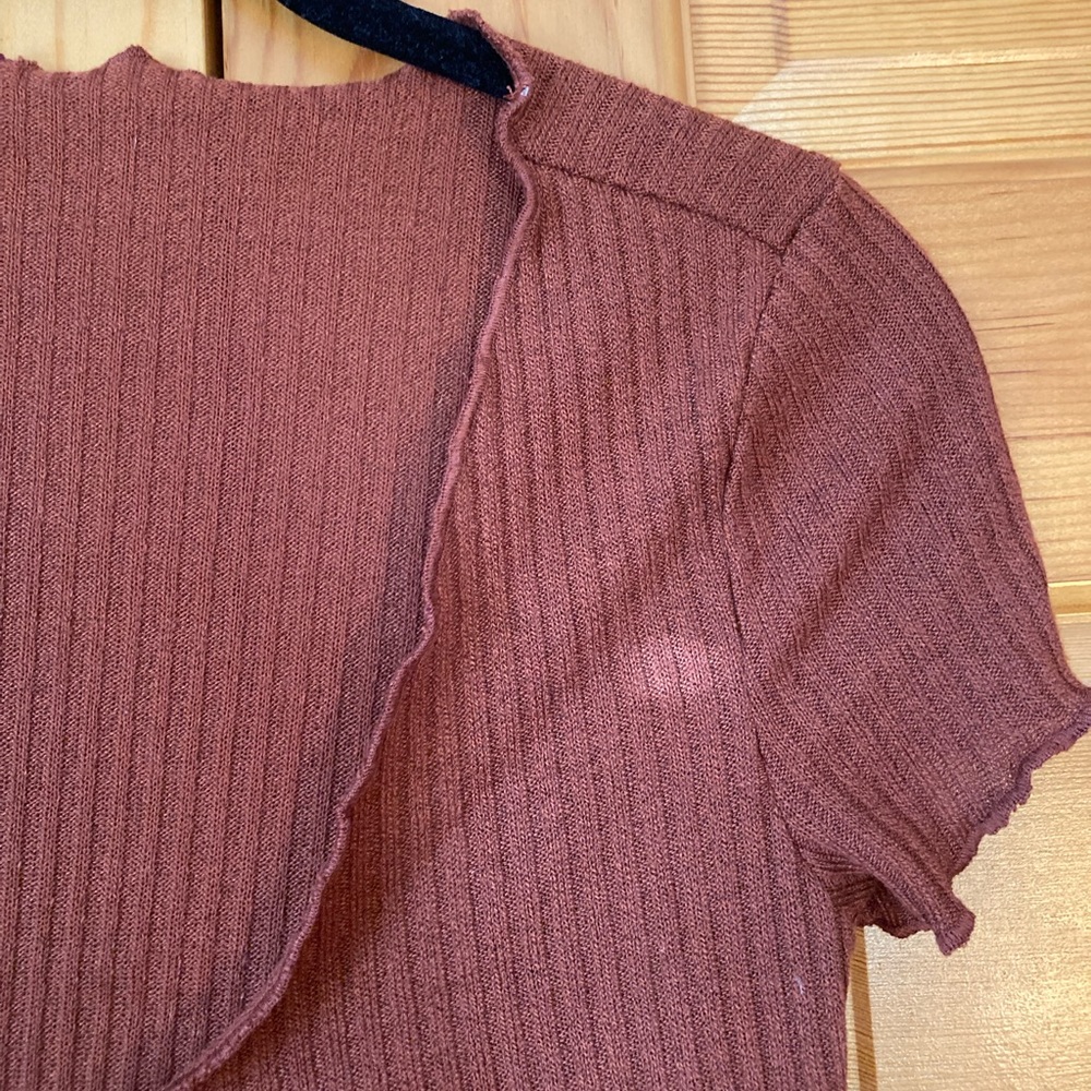 Tie-front shirt